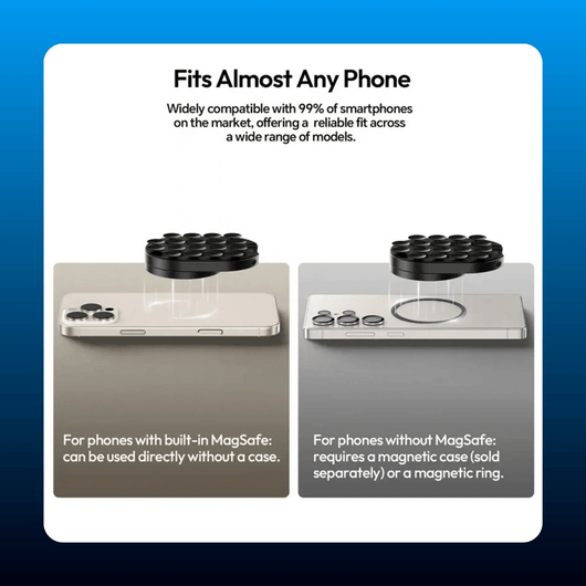Magnetic Suction Phone Mount, 18 Cups