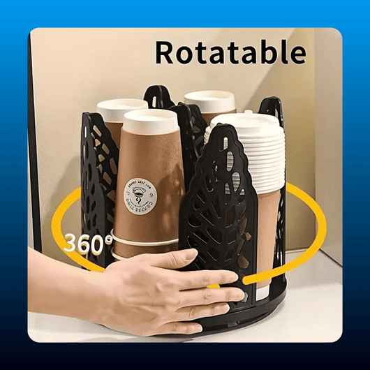 4-Tier Rotating Cup and Lid Holder