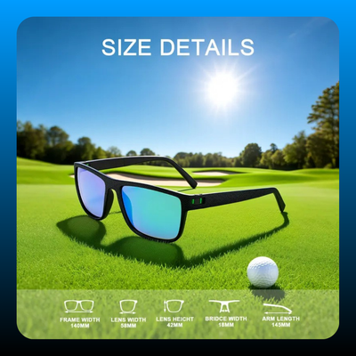 UV Polarized Golf Sunglasses for Men
