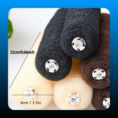 Foam Circular Mesh Hair Bun Scrunchie