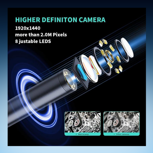 HD Flexible Inspection Camera with Light
