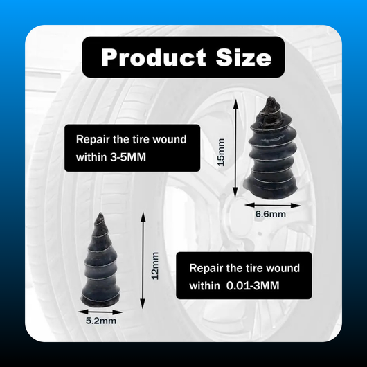 80PCS Tire Plug Kit with Screwdriver