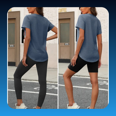 Loose Fit V-Neck T Shirts for Women Plus Size (4 Pack)