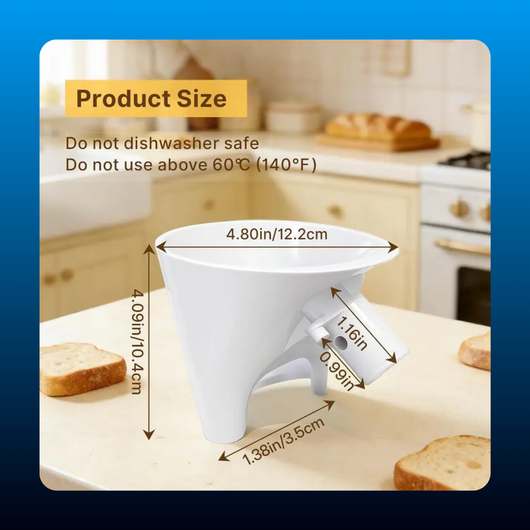 Flour Funnel for Kitchen Mixer