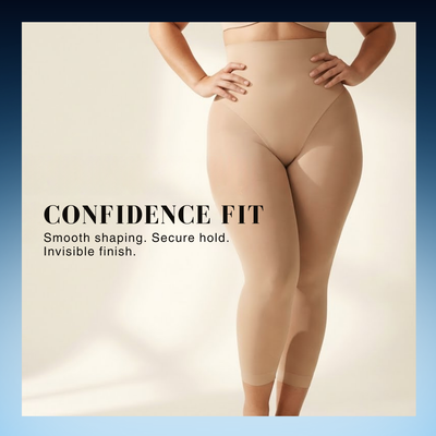 Plus Size High Waist Butt Lifting Capri Shapewear