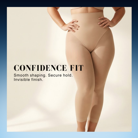 Plus Size High Waist Butt Lifting Capri Shapewear