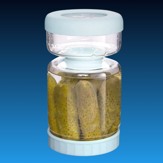 Pickle Jar with Strainer Flip