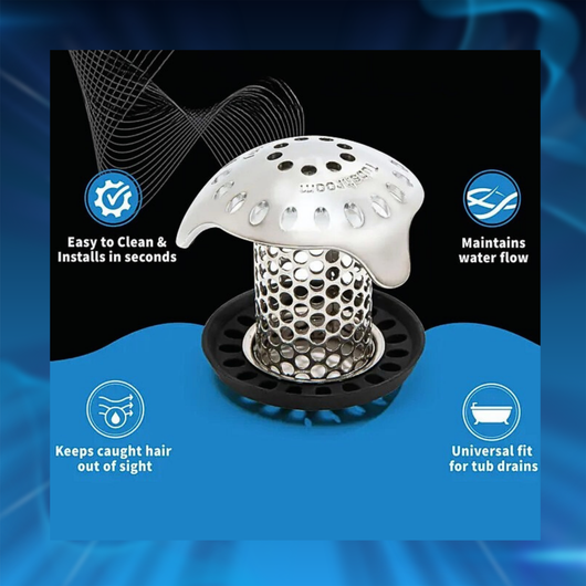 Ultra Stainless Steel Bathtub Drain Protector