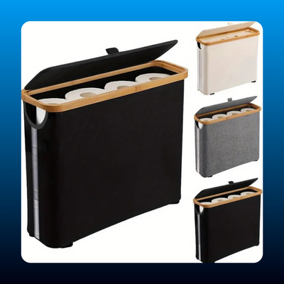 Toilet Paper Holder with Lid