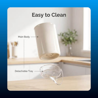 Kitchen Utensil Drying Holder with Drain Tray