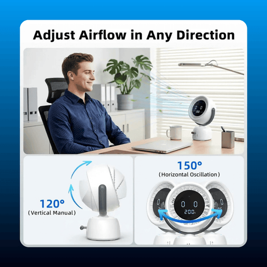 Smart Head Tracking Desk Fan