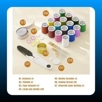 64 Pcs Sewing Kit for Adults