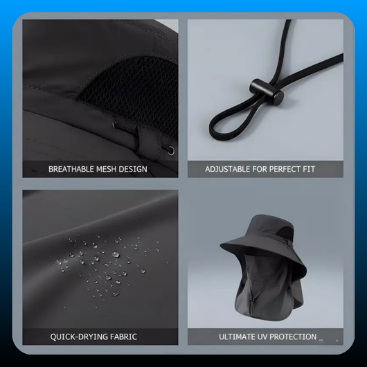 Detachable Outdoor Fishing Face & Cover Hat