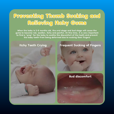 No Gagging & Nano Plasma Anti-Dust  Baby Teether Mitten