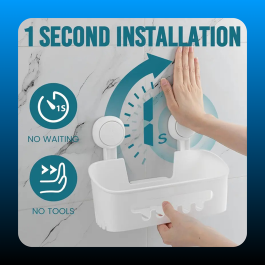 Wall-Mounted Suction Bathroom Trays