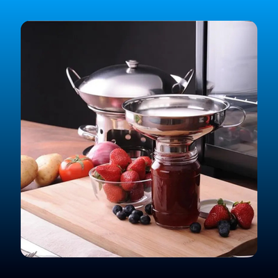Stainless Steel Funnel Set Mason Jar