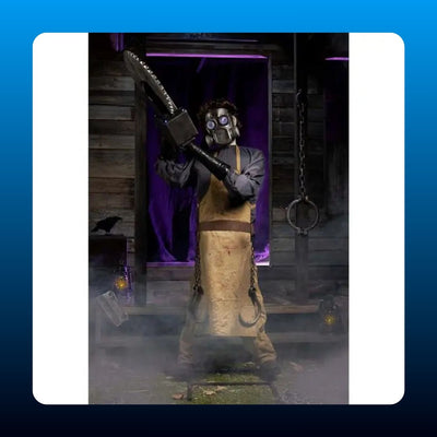 Animated Masked Chainsaw Figure Prop