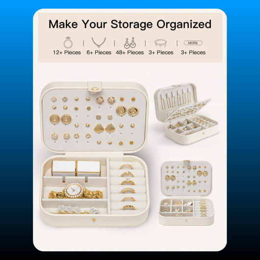 Leather Earring Organiser Storage Bag