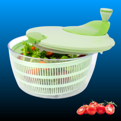 Large Vegetable Washer and Dryer with Easy Crank Handle