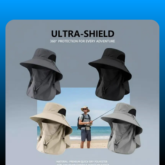 Detachable Outdoor Fishing Face & Cover Hat
