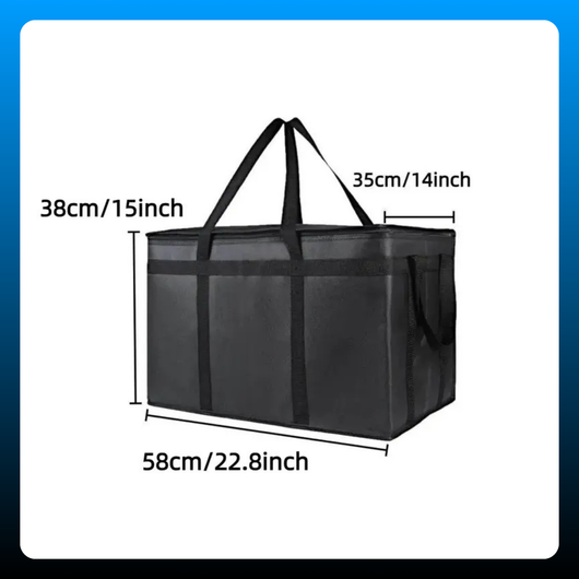 Foldable Oversized Red Cold & Heat-Resistant Insulated Bag