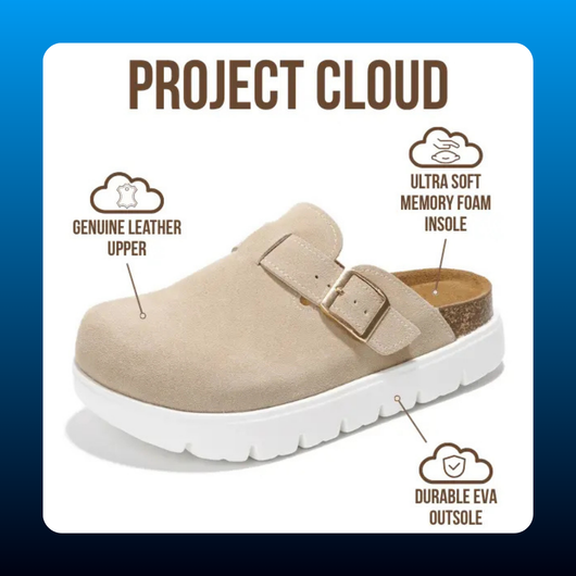 Genuine Leather Platform Clogs