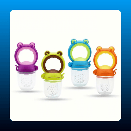 Baby Feeding Set with Squeeze Spoon and Fruit Feeder