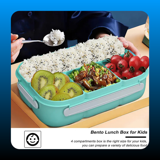 3-in-1 Kids Bento Lunch Box