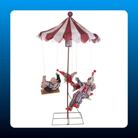 Animated Clown Carousel Prop
