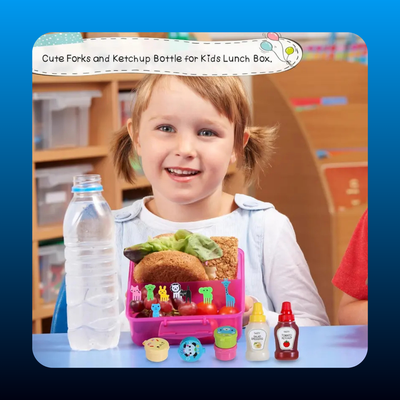 Mini Condiment Bottles for Kids Lunch Box