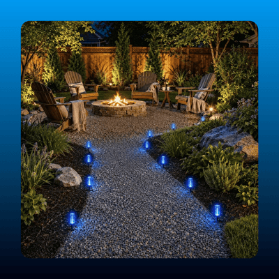 20-LED Solar Garden Stake Lights