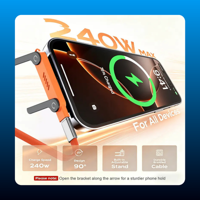 Invisible Stand Fast Charging Cable
