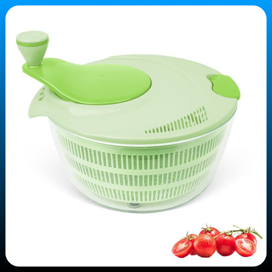 Large Vegetable Washer and Dryer with Easy Crank Handle