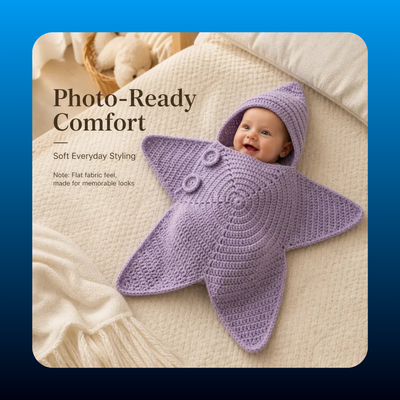 Hand-Crochet Knit Star Suit