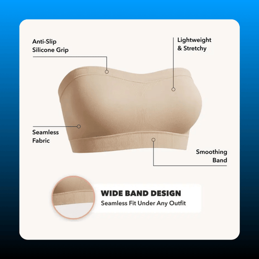 Convertible Wireless Bandeau Bra