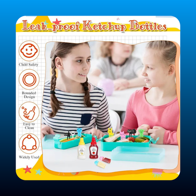 Mini Condiment Bottles for Kids Lunch Box