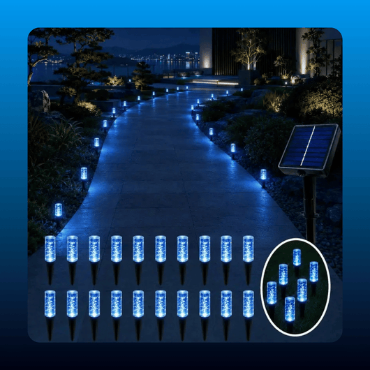 20-LED Solar Garden Stake Lights