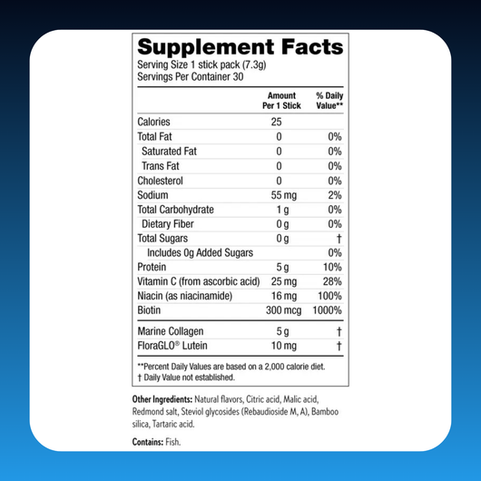 Collagen for Wrinkle Support & Blue Light Skin Defense Drink (30 Pack)