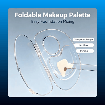 Foldable Foundation Mixing Palette with Spatula