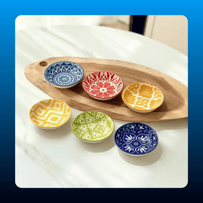 Round Ceramic Sauce Dishes