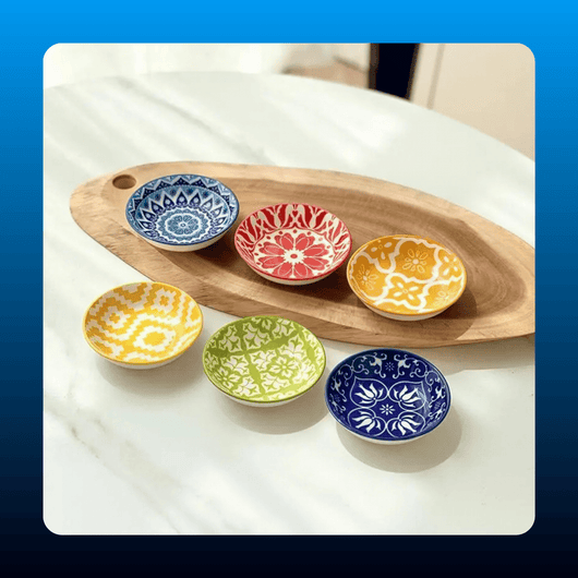 Round Ceramic Sauce Dishes