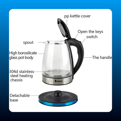 Electric Glass Kettle with Temperature Control