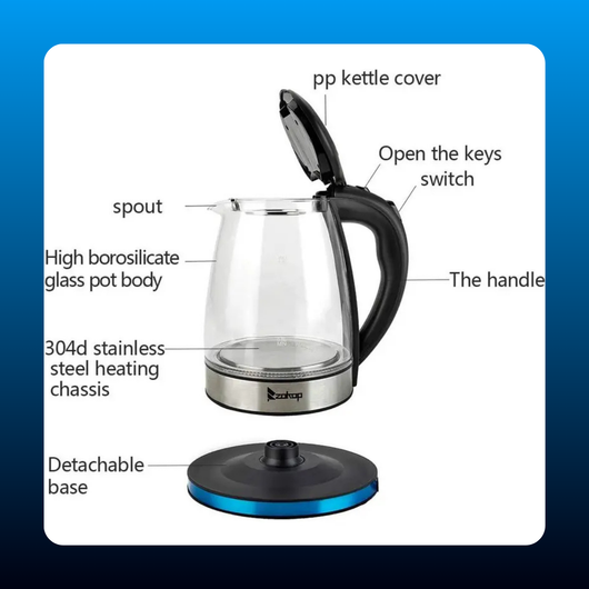 Electric Glass Kettle with Temperature Control