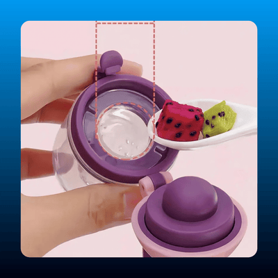 Baby Feeding Set with Squeeze Spoon and Fruit Feeder