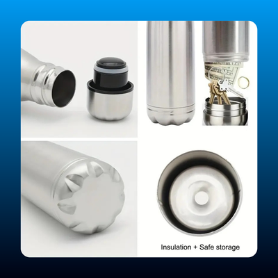 Stainless Steel Water Cup with Storage Tank