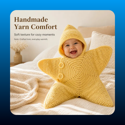 Hand-Crochet Knit Star Suit