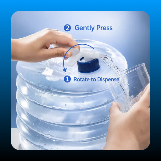 Collapsible Water Container with Faucet