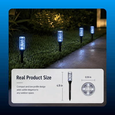 20-LED Solar Garden Stake Lights