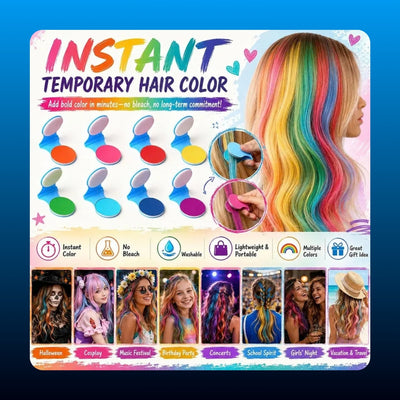 Temporary Hair Chalk Applicator (12 Pack)