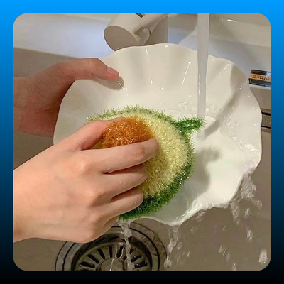6pcs Scratch Free Hand Knitted Multipurpose Dish Scrubbers